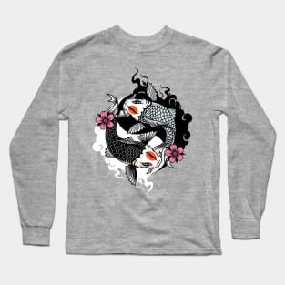 Yin and yang fish Long Sleeve T-Shirt